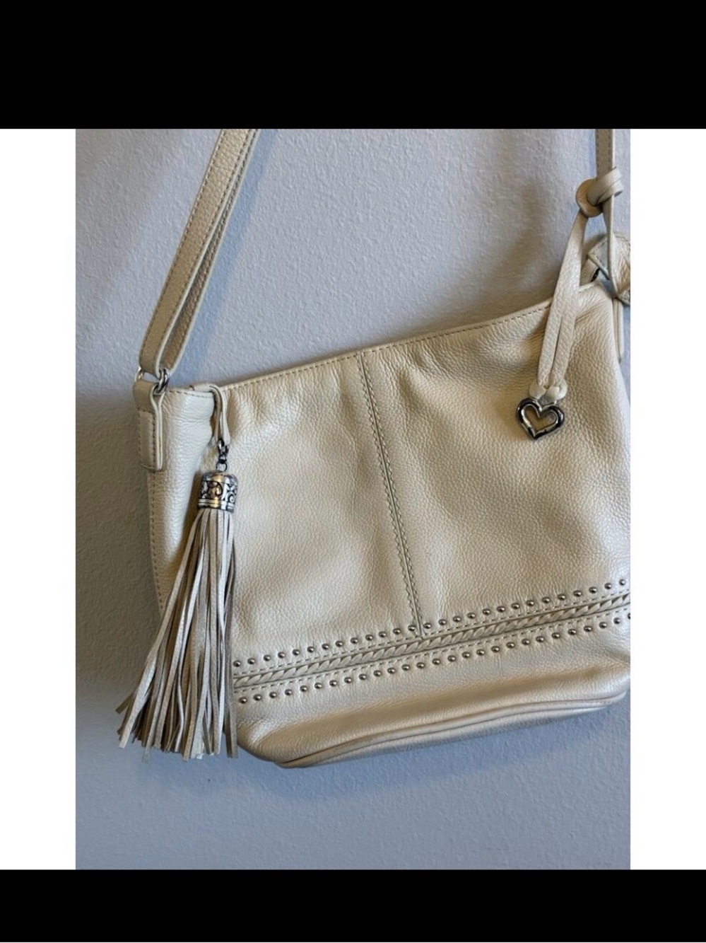 Brighton Pebbled Leather Crossbody Bag .